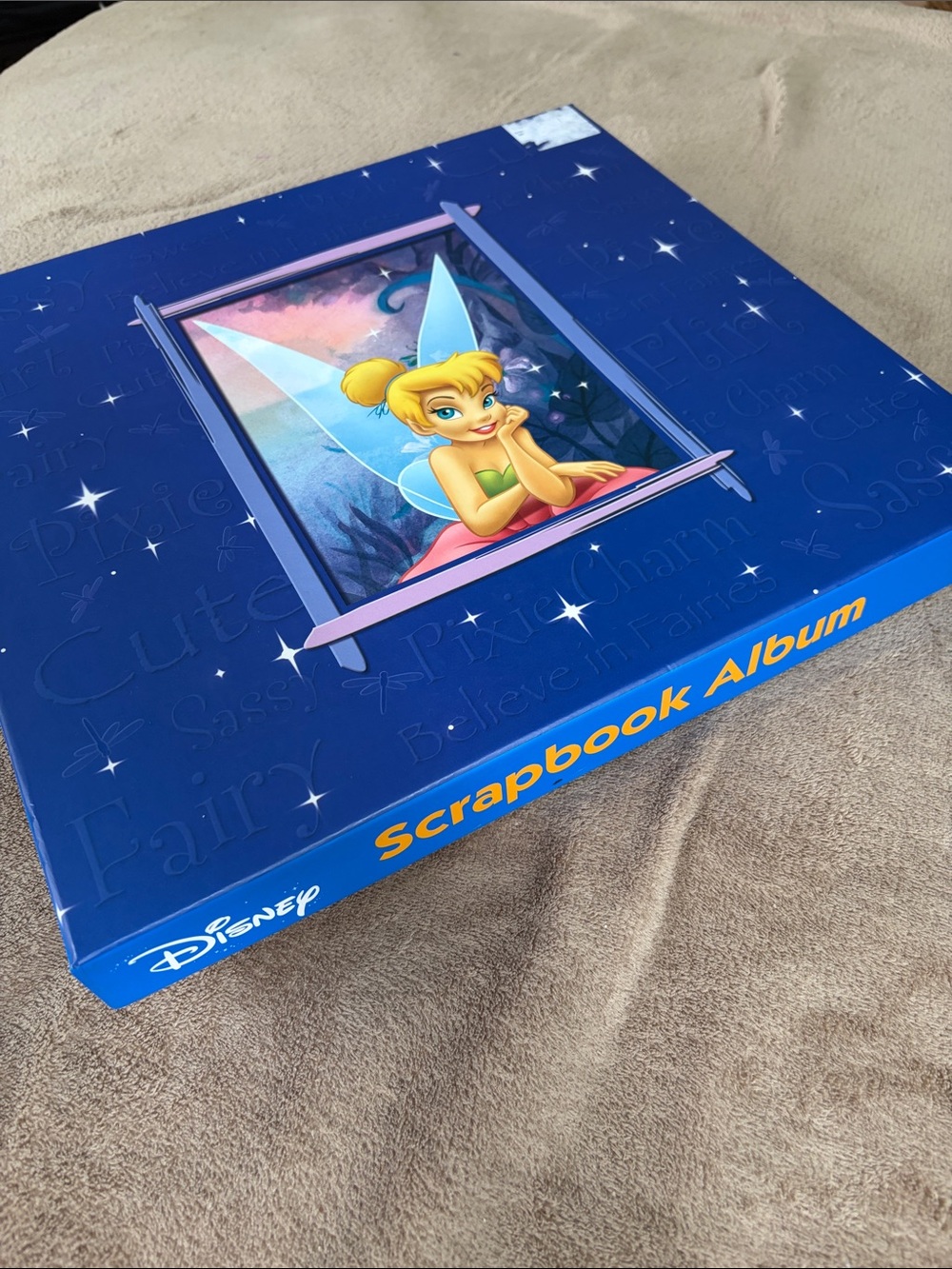 Disney Tinker Bell Blue and Yellow Scrapbook Album